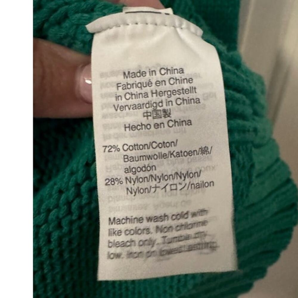 J Crew Always Women's 1988 rollneck™ sweater Kelly Green Men's XS/Women's M - Picture 5 of 7